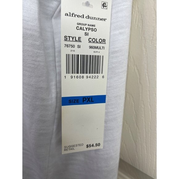 Alfred Dunner Knit Top Womens Size Petite Extra Large PXL Short Sleeve White NWT - Picture 10 of 11